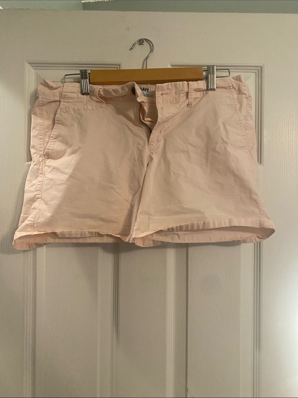 Old Navy Women's Pale Pink Cotton Bermuda Shorts
